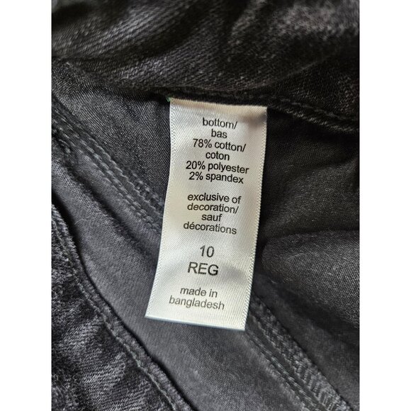 (3/$35) Maurices M Jeans Womens Jeans 10 Black Mid-Rise Bootcut Stretch Denim - Picture 6 of 12